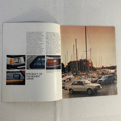 1981 Renault 18i Car Sales Brochure Catalog Vintage Advertising