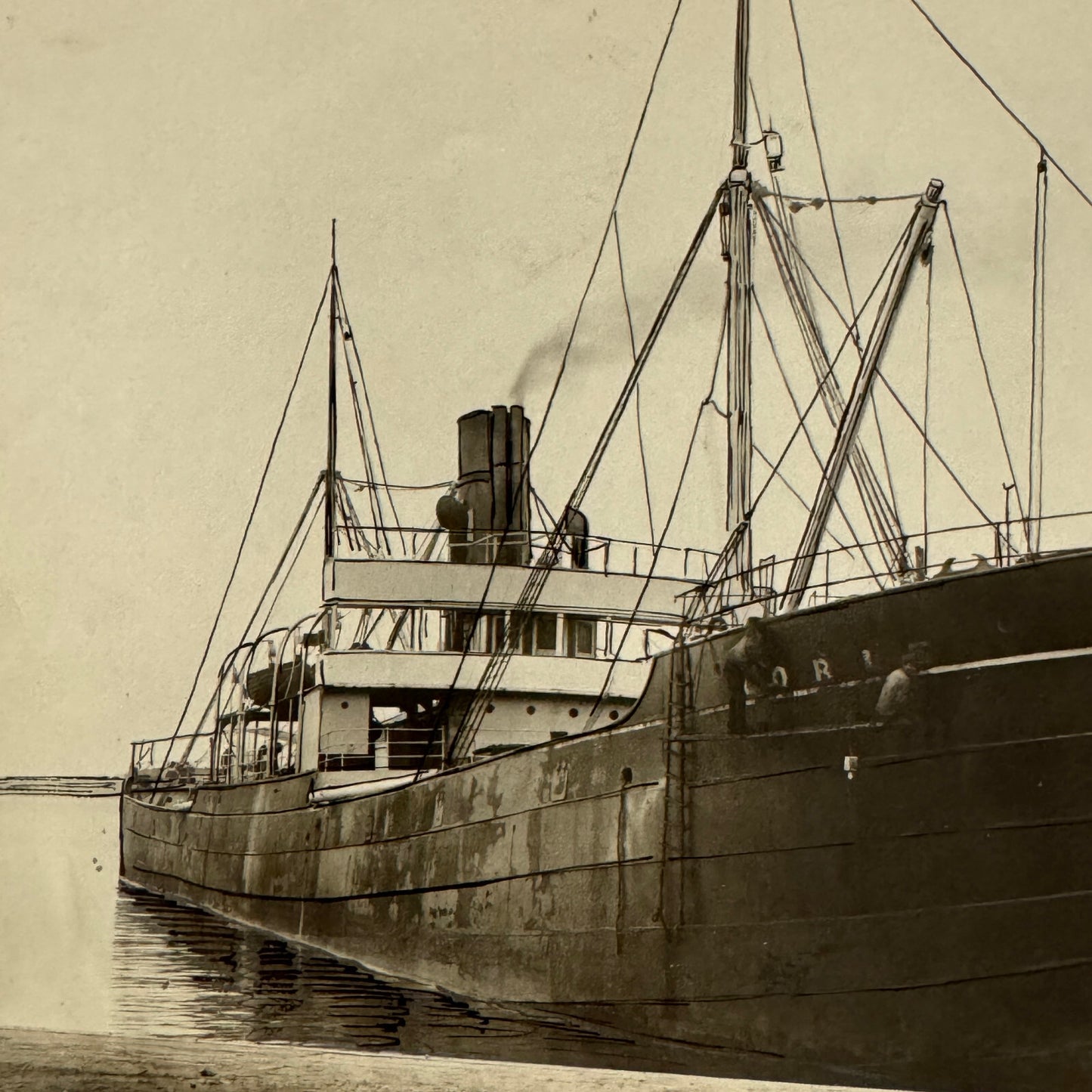 Vintage Boat Ship Photo Photograph Nautical LORLE