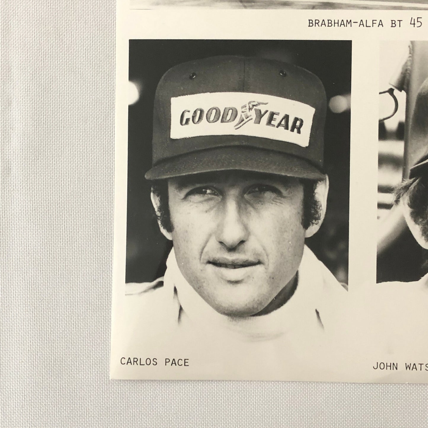 Vintage 1977 Martini Brabham Racing Alfa Romeo Car Press Photo Photograph Pace +