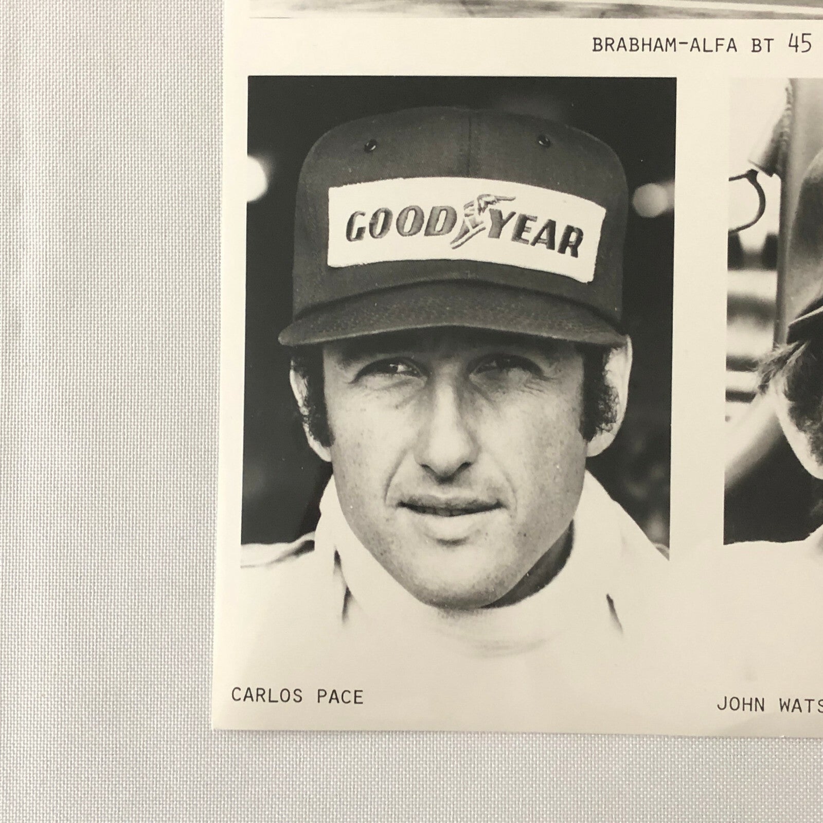 Vintage 1977 Martini Brabham Racing Alfa Romeo Car Press Photo Photograph Pace +