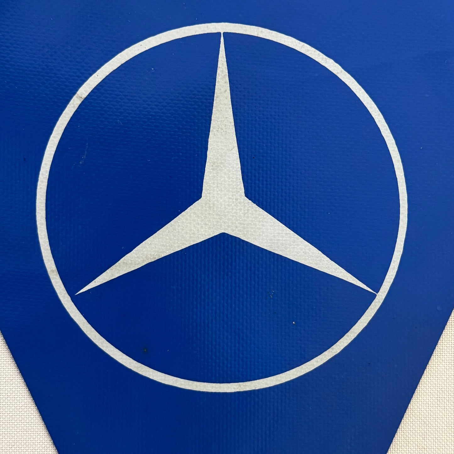 Vintage Mercedes Benz Flag Pennant Star Logo