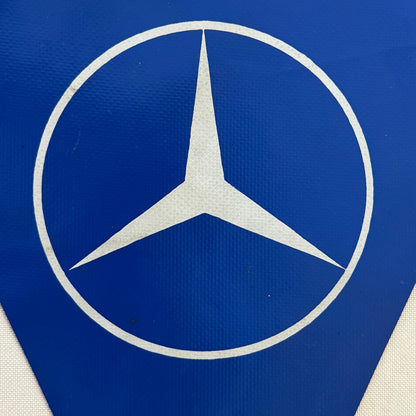 Vintage Mercedes Benz Flag Pennant Star Logo