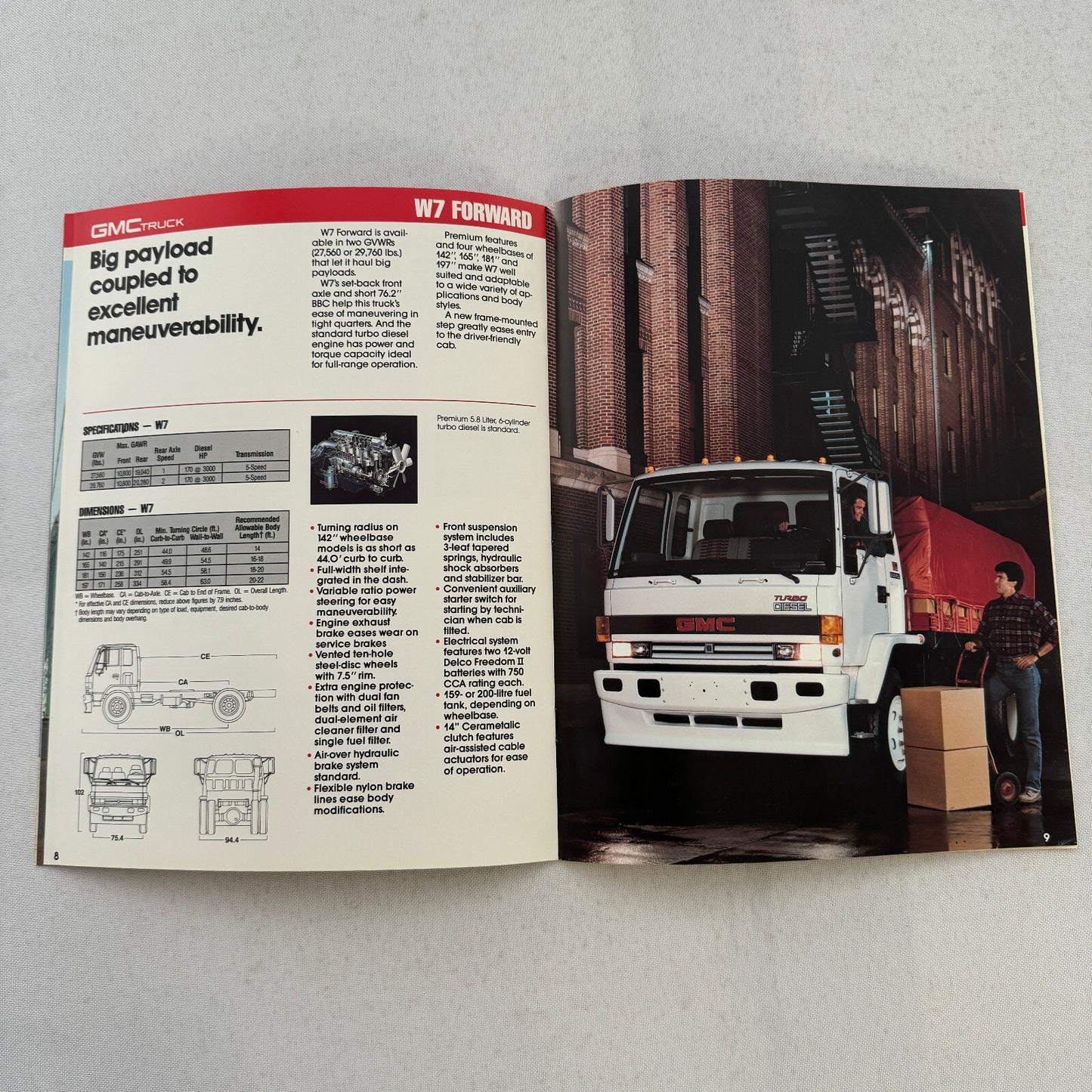 GMC Forward Truck Sales Brochure Catalog W4 W5 W7