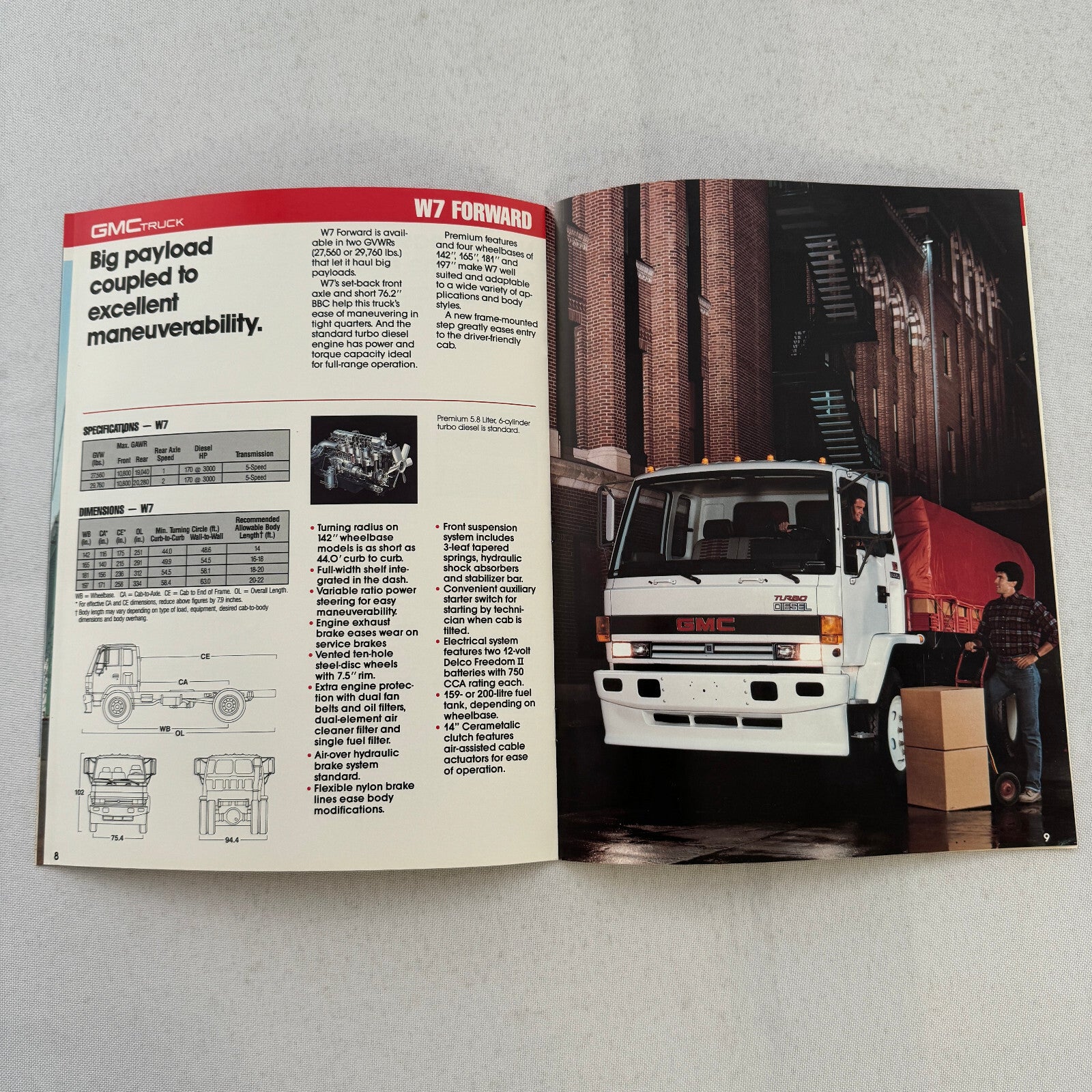 GMC Forward Truck Sales Brochure Catalog W4 W5 W7