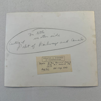 Vintage Welland Canal Ontario Canada Bridge Ship Boat SS Dow Chemical 1932