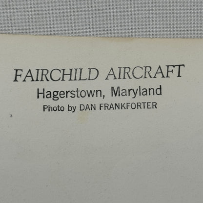 Fairchild Aircraft United States Air Force Airplane Plane Vintage Photo Truck