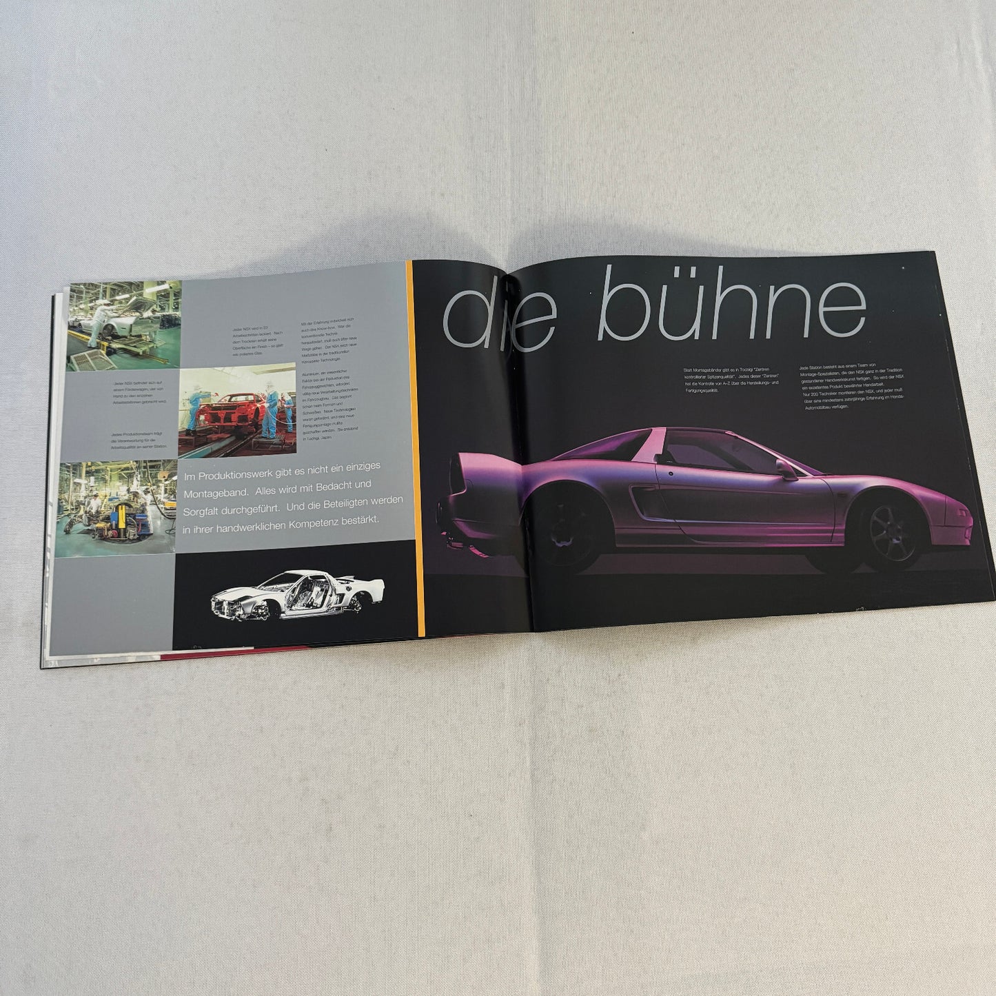 Honda NSX Car Sales Brochure Catalog Advertising GERMAN Text Acura NSX
