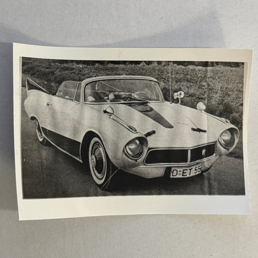 Vintage Coachbuilder Car Automobile Convertible Photo Photograph Unidentified