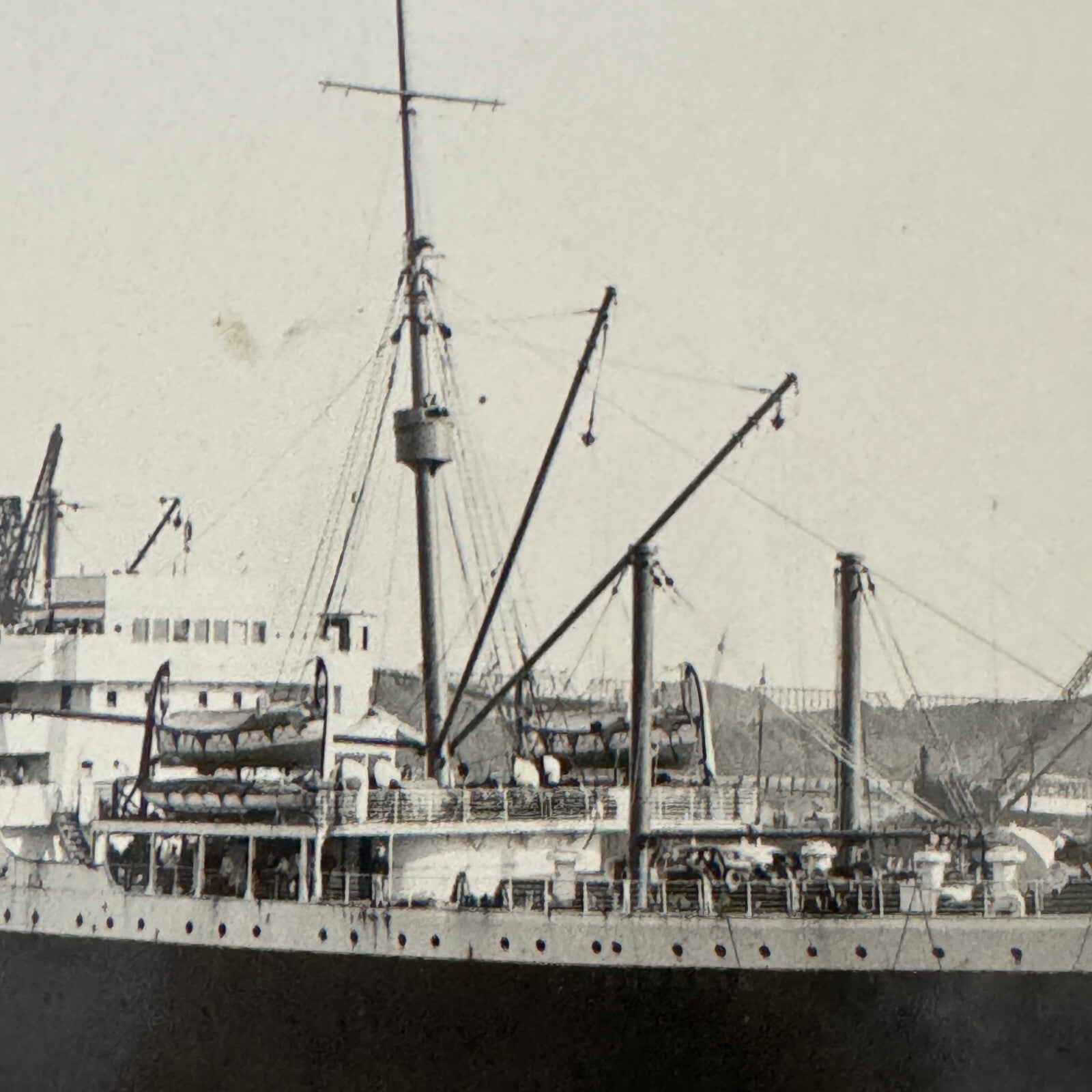 Vintage Ship Boat Photo Photograph Print Cunard White Star Line SS Ausonia
