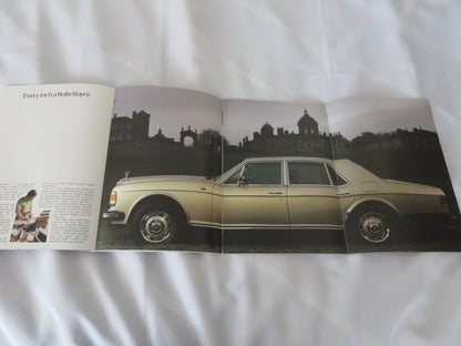 1981 Rolls Royce Silver Spirit & Bentley Mulsanne Sales Brochure Catalog