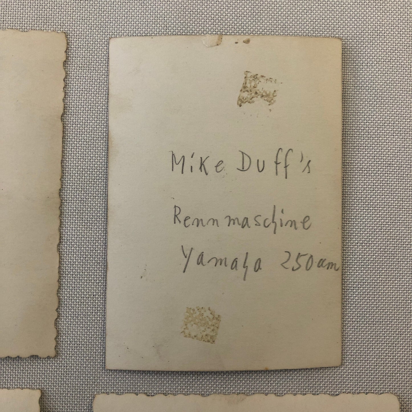 Vintage Motorcycle Racing Photo Photograph Germany Lot 4x Mike Duff Yamaha +