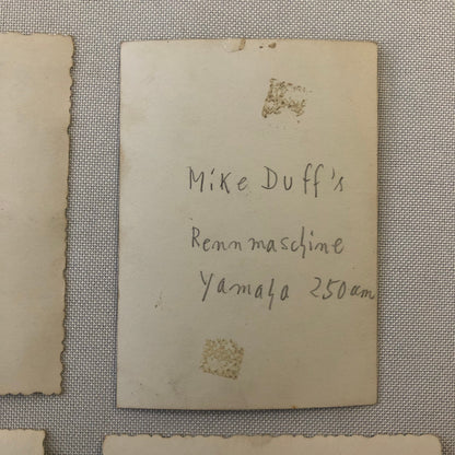 Vintage Motorcycle Racing Photo Photograph Germany Lot 4x Mike Duff Yamaha +