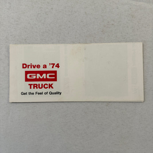 1974 GMC Truck Sales Brochure Jimmy Pickup Sprint School Bus Vandura Rally Van +