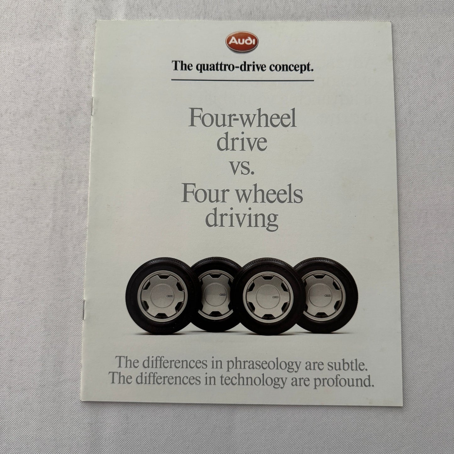 Audi Quattro Drive Sales Brochure Catalog Rally Rallying 1985 1986 Canadian