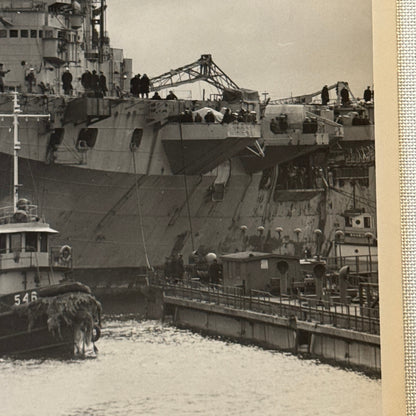 Royal Canadian Navy Military Ship Photo Photograph Vintage