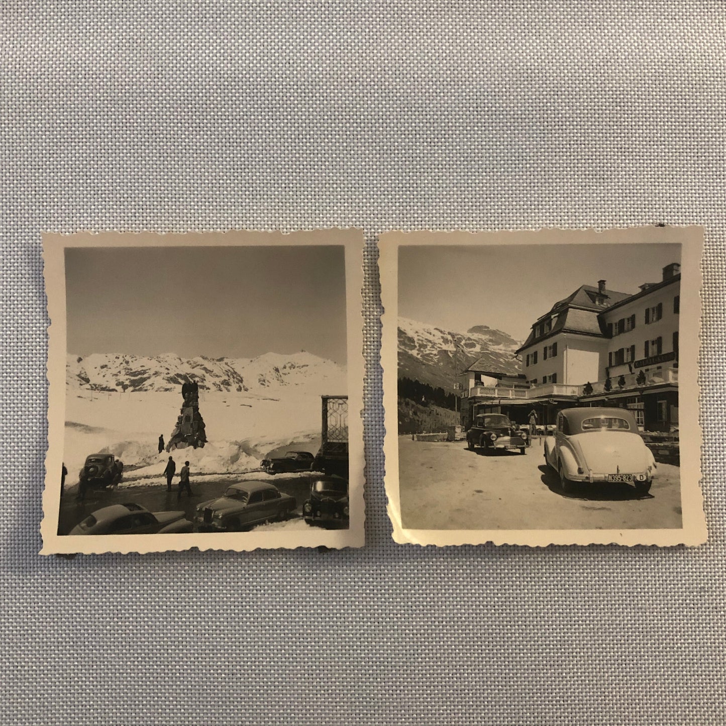 Vintage Photo Photograph Cars Mercedes Benz Automobile Mountains AL22SM1