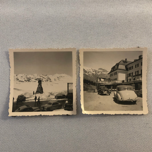 Vintage Photo Photograph Cars Mercedes Benz Automobile Mountains AL22SM1