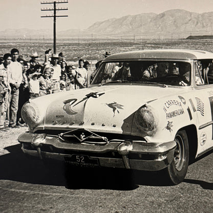 1953 Carrera Panamericana Lincoln Capri Racing Car Photo Photograph Vintage