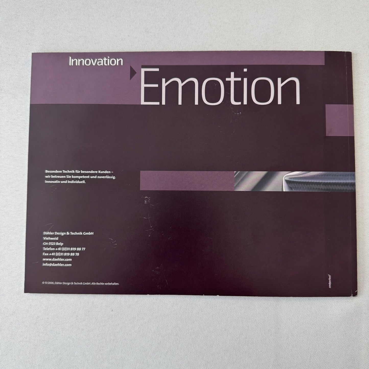 Dahler Tuning Car Sales Brochure Catalog BMW Mini Wiesmann Mercdedes Benz