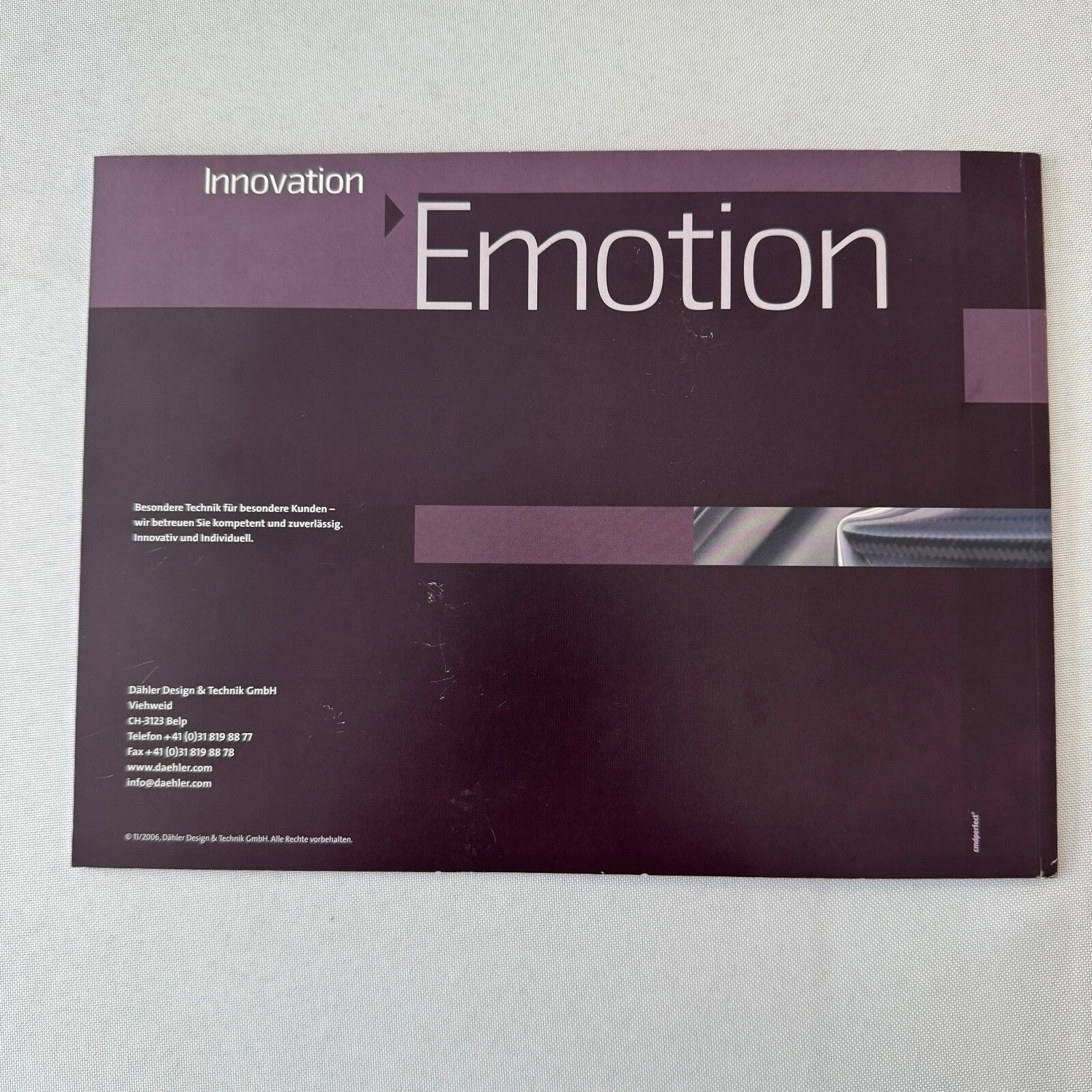 Dahler Tuning Car Sales Brochure Catalog BMW Mini Wiesmann Mercdedes Benz