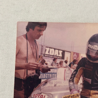 Vintage Motorcycle Racing Photo photograph Yamaha Bike