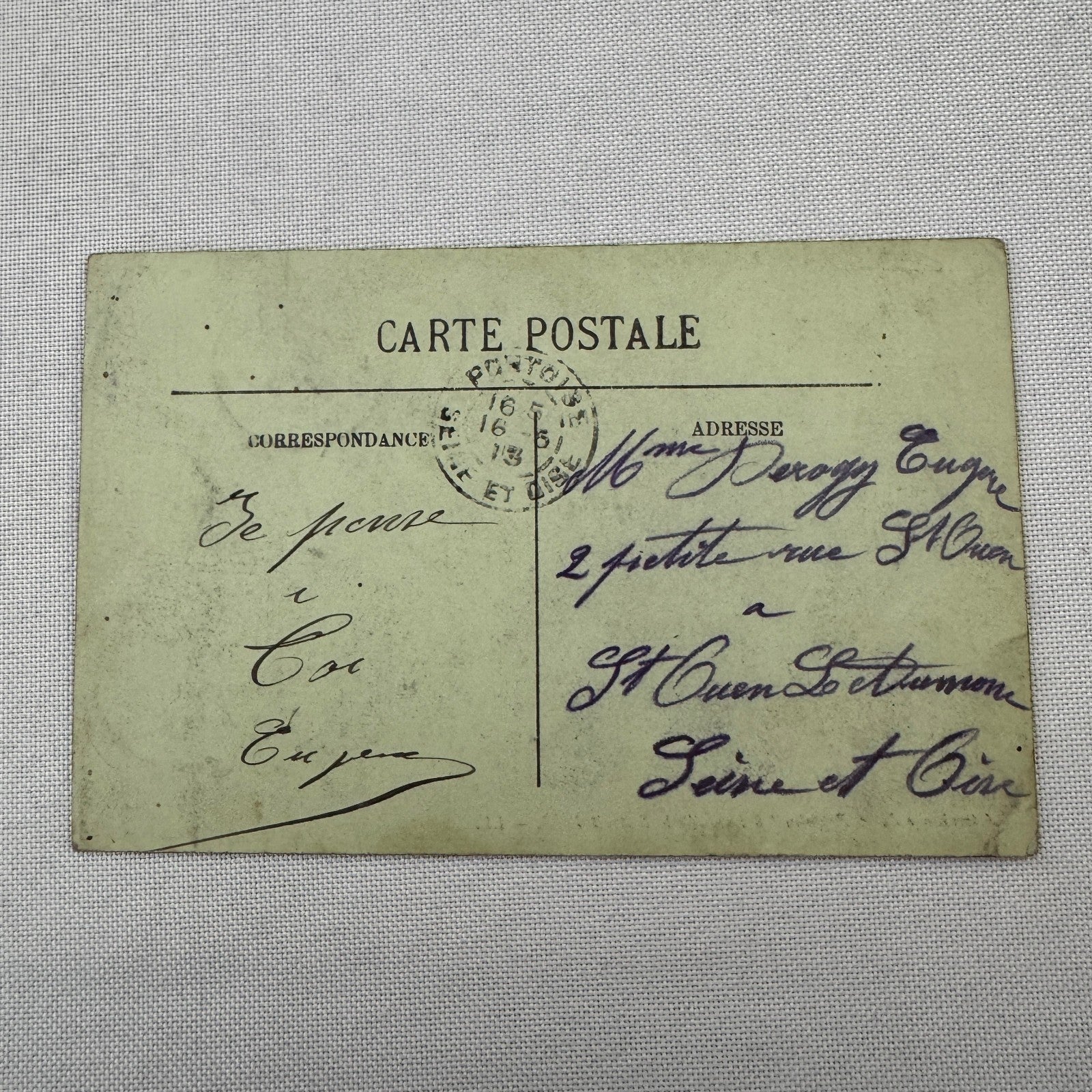 Vintage Zeppelin Airship Dirigible Postcard Post Card French Automobiles