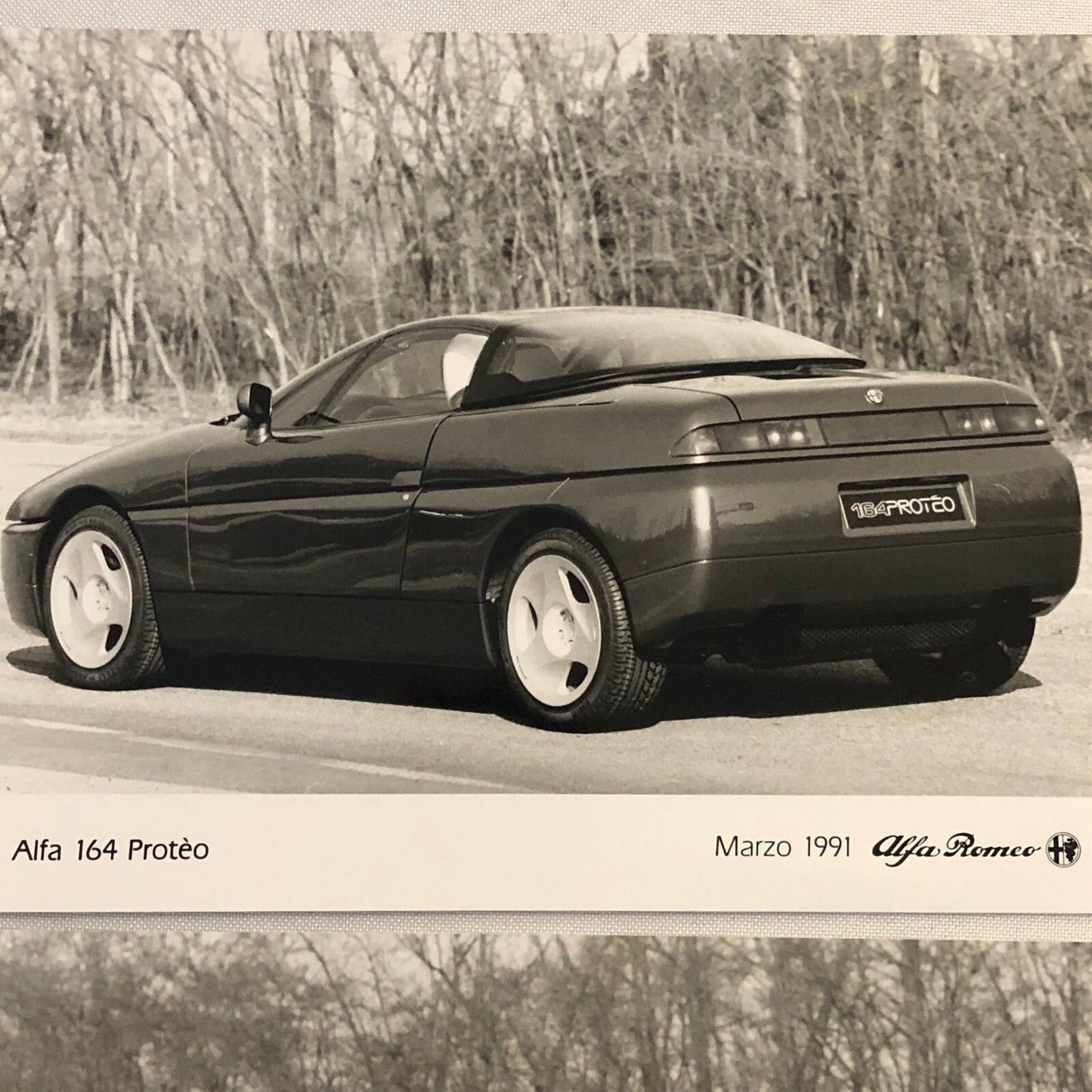1991 Alfa Romeo 164 Proteo Concept Car Automobile Photo Photograph Lot of 2