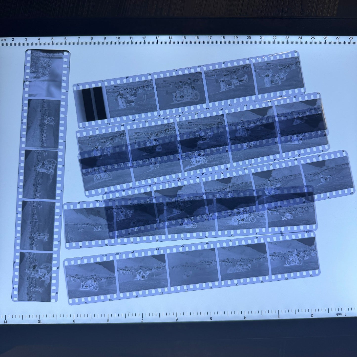 Vintage Motorcycle Racing Photo Luzisteig Motocross Negative Lot 1962