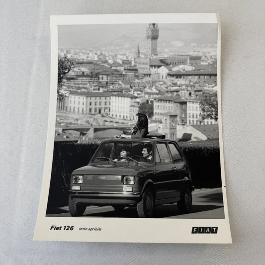 Fiat 126 Car Factory Press Photo Photograph Print Vintage Italian