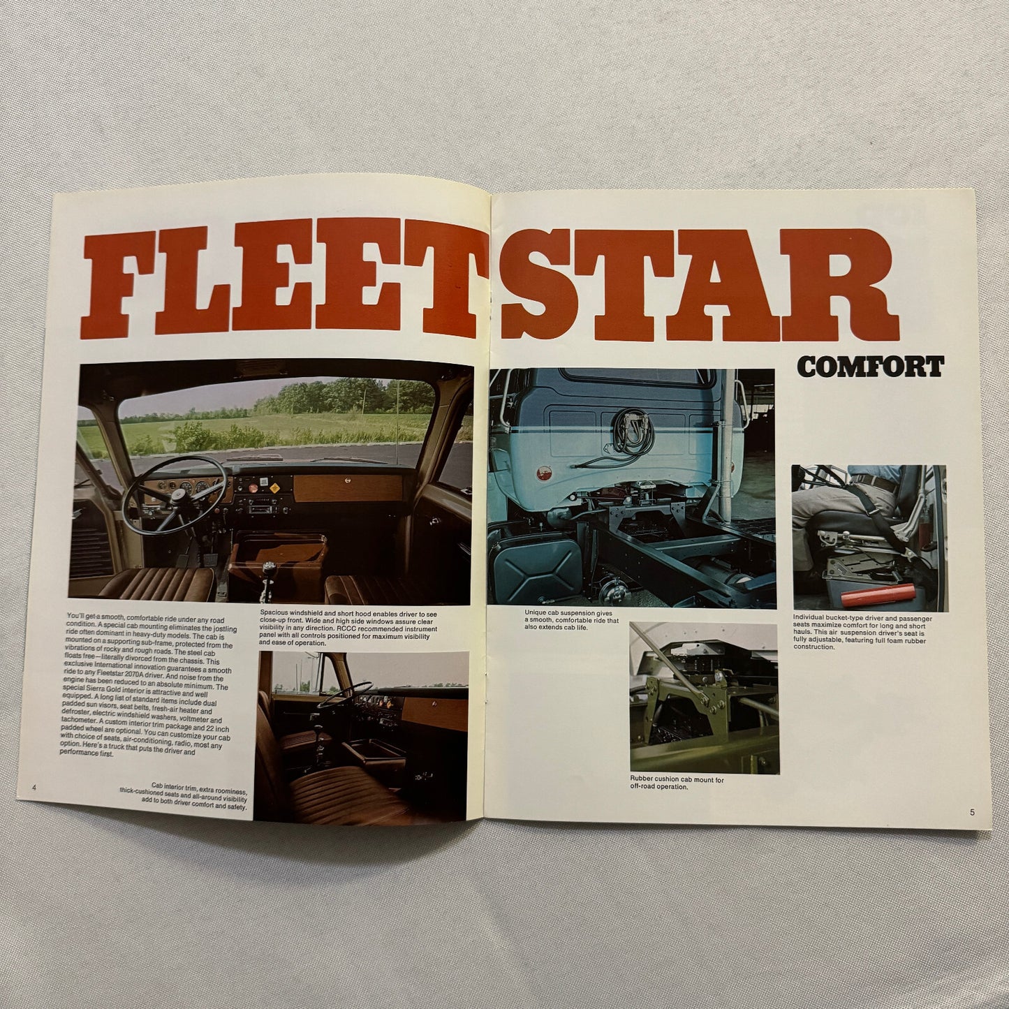International Fleetstar 2070A Diesel Truck Sales Brochure Catalog Vintage