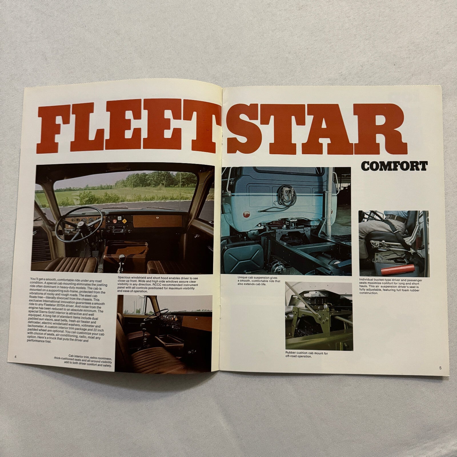 International Fleetstar 2070A Diesel Truck Sales Brochure Catalog Vintage