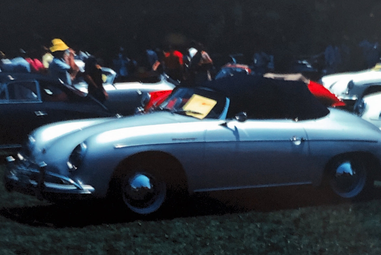 Porsche 356 Cabriolet Convertible Car Show 35mm Photo Slide Vintage 1981