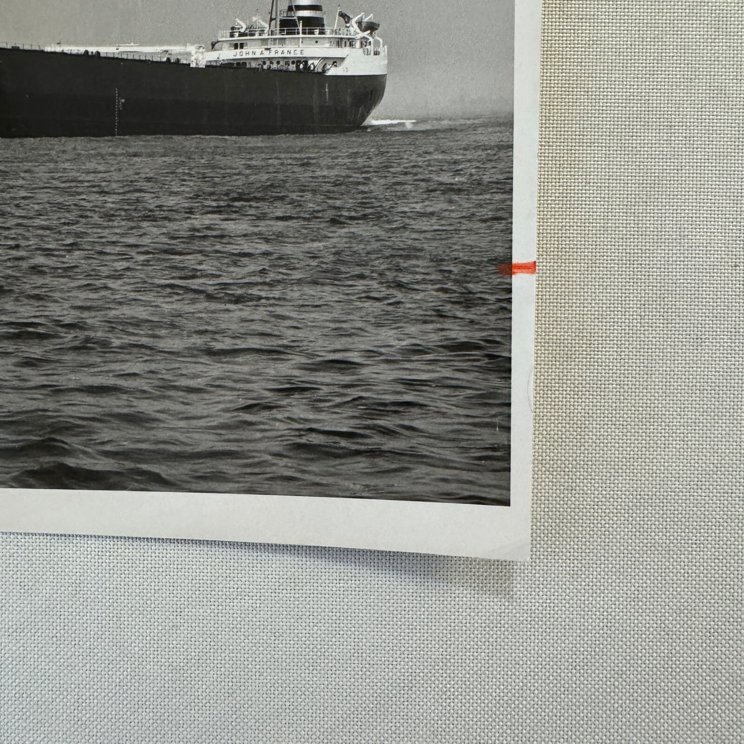 Vintage Ship Boat Press Photo Photograph Print John A France Montreal Star