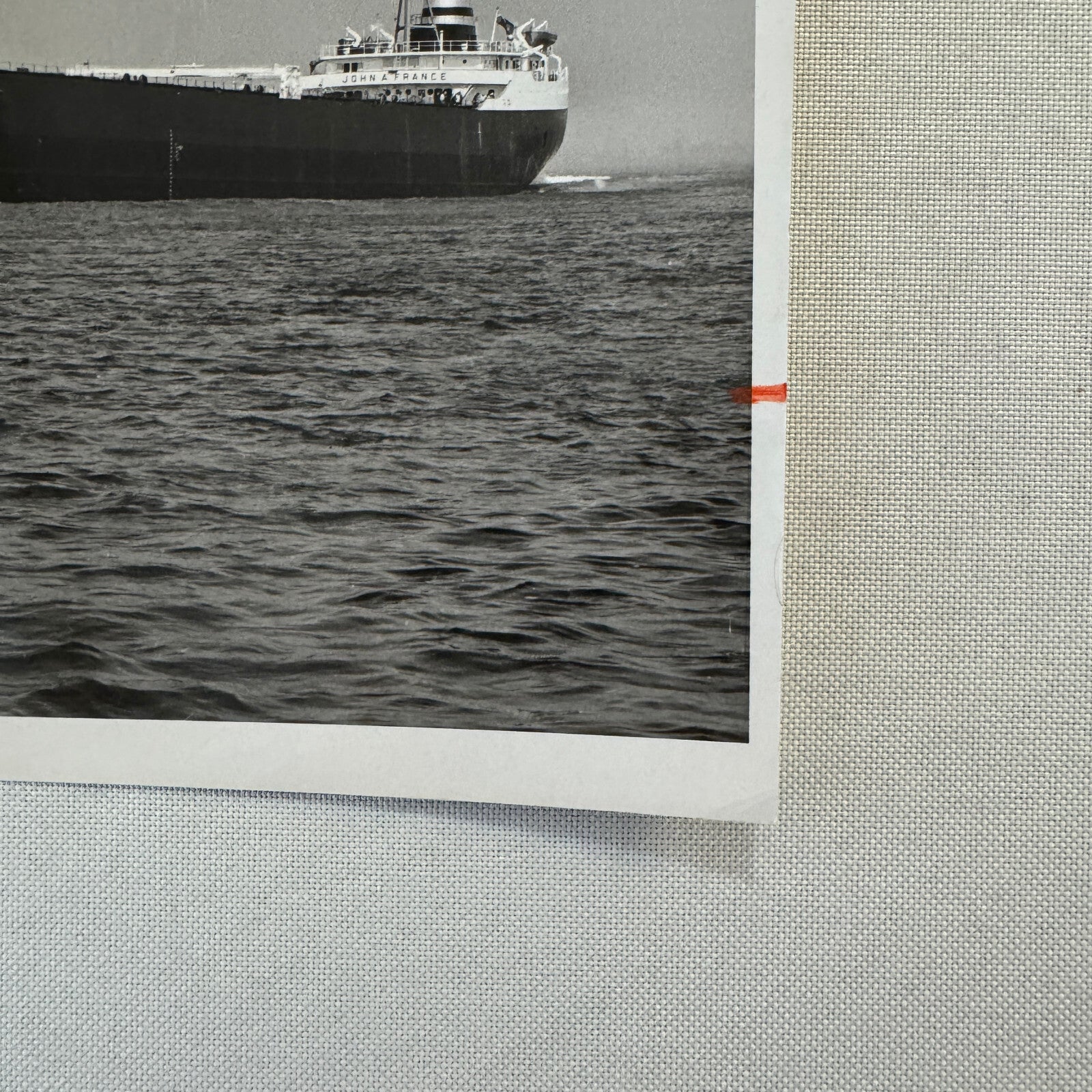 Vintage Ship Boat Press Photo Photograph Print John A France Montreal Star