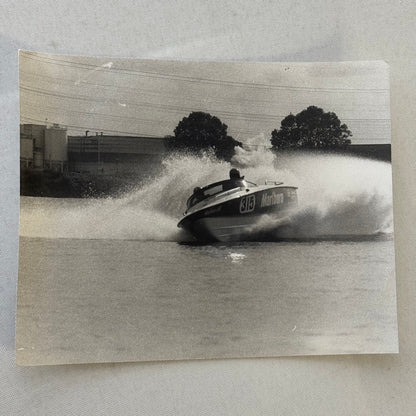 Vintage Motor Boat Racing Press Photo Marlboro Livery John Stokes 1974