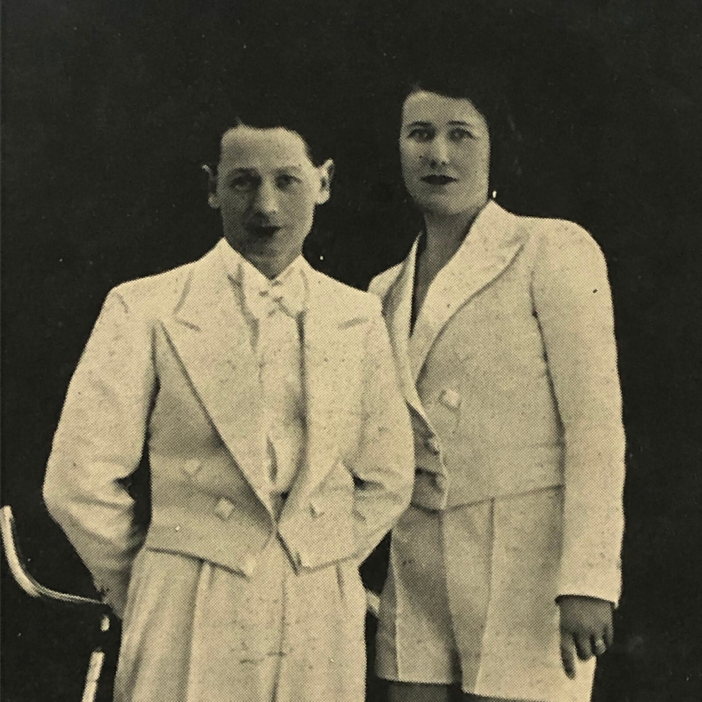 Circus Performers Betty and Otty Riegert Bicycle Acrobat Stunt Photo Photograph