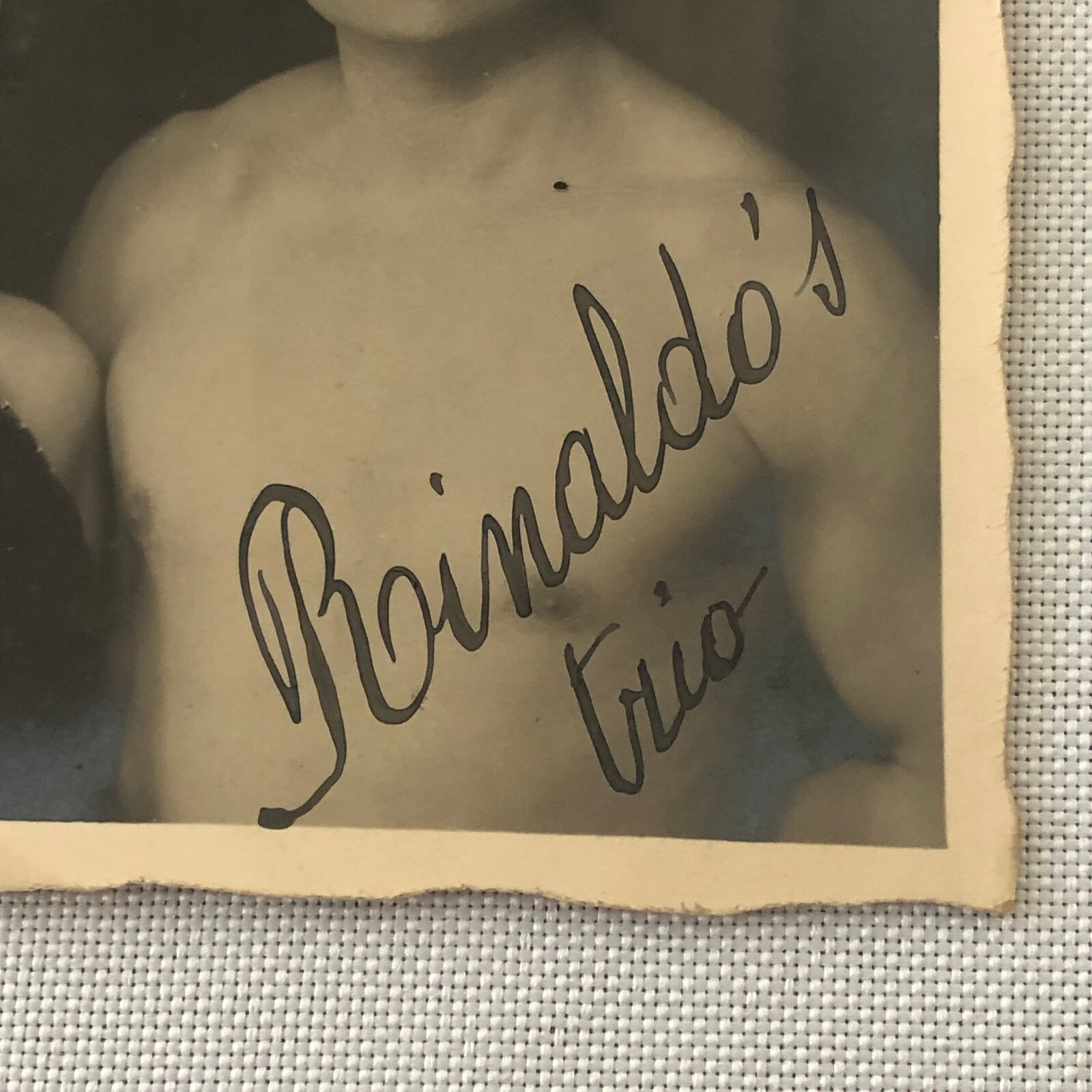 Vintage Circus RPPC Rinaldos Trio Aerial Acrobats Real Photo Postcard