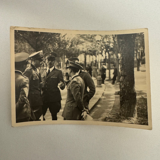 Mille Miglia Racing Photo Men in Military Uniform Italy Italian Photograph