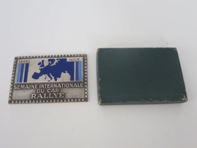 Vintage 1958 Nice Semaine Internationale Du Car Rallye French Car Rally Badge