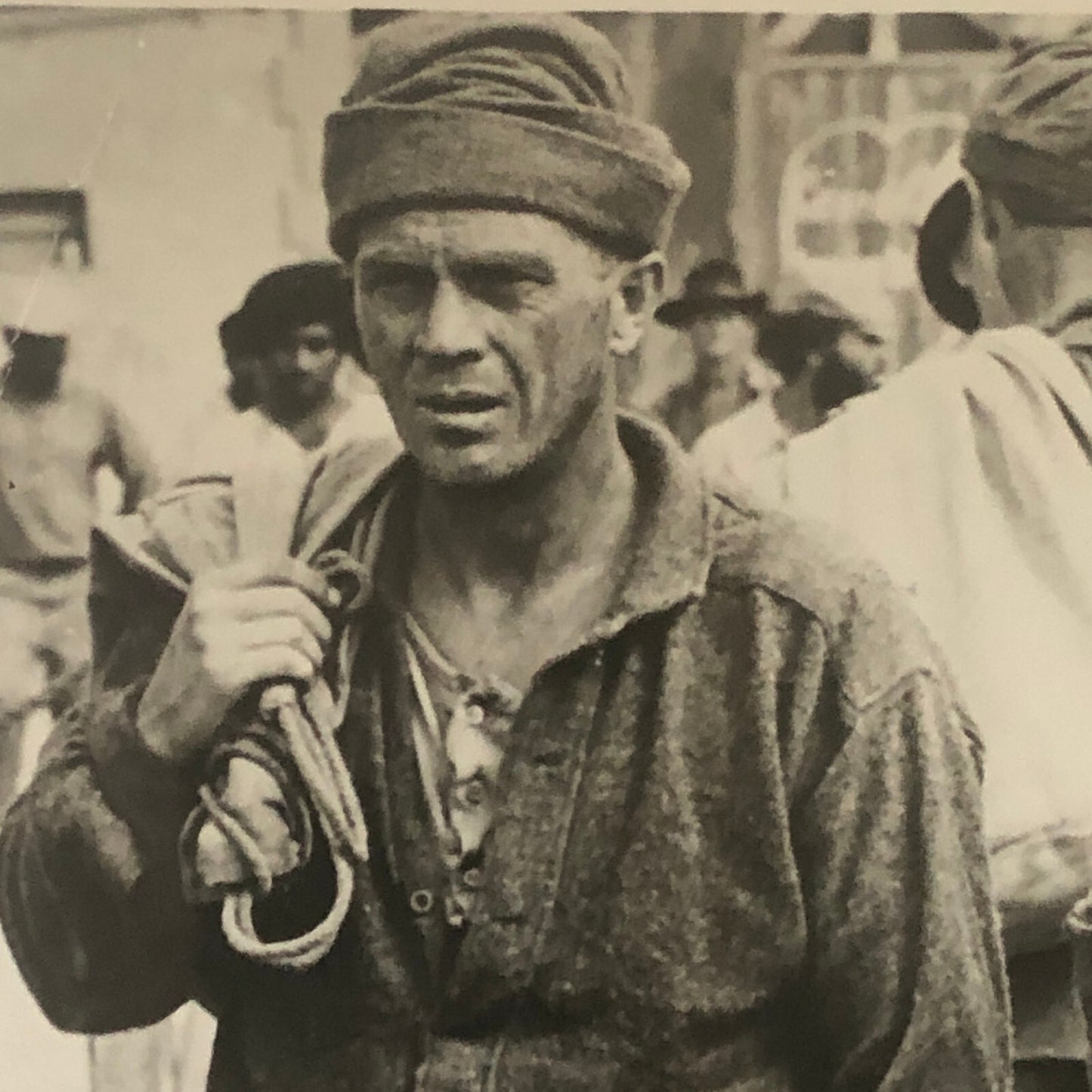 Steve McQueen Dustin Hoffman Papillon Movie Film CBS Television Photo Photograph