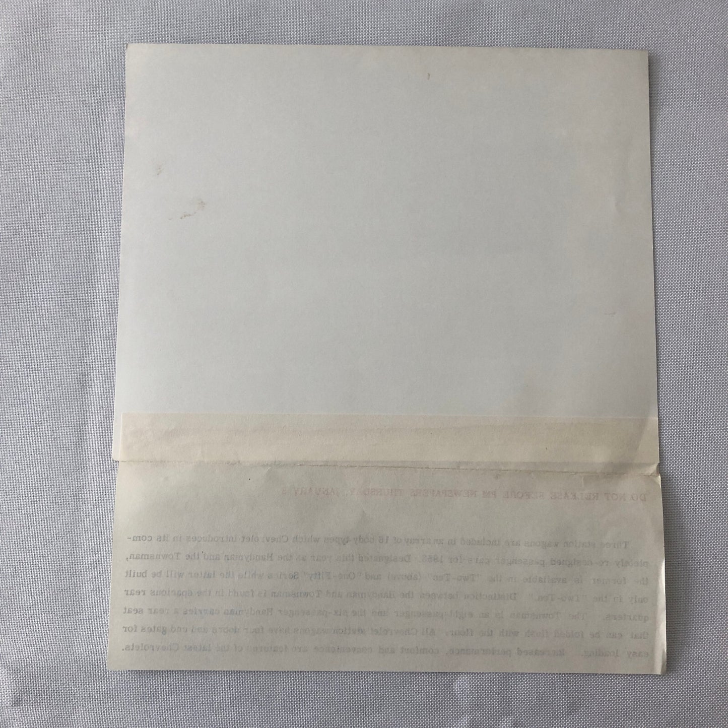 1953 Chevrolet Station Wagon Factory Press Photo Photograph Two Ten One Fifty