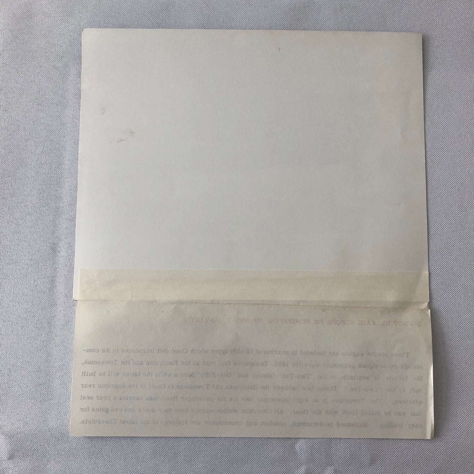 1953 Chevrolet Station Wagon Factory Press Photo Photograph Two Ten One Fifty