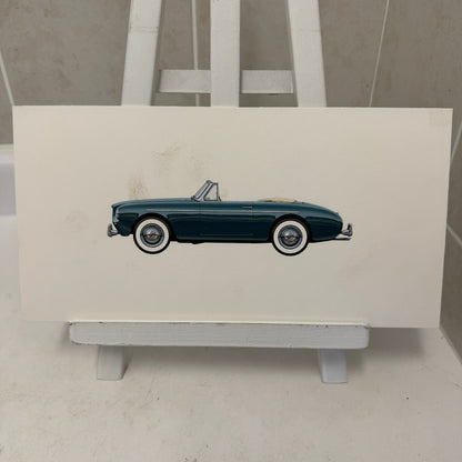 1956 Volvo P1900 Car Automobile Illustration Art Drawing Hand Drawn Robert Preis