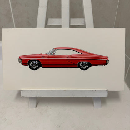1967 Pontiac 428 Automobile Illustration Art Drawing Hand Drawn Robert Preis