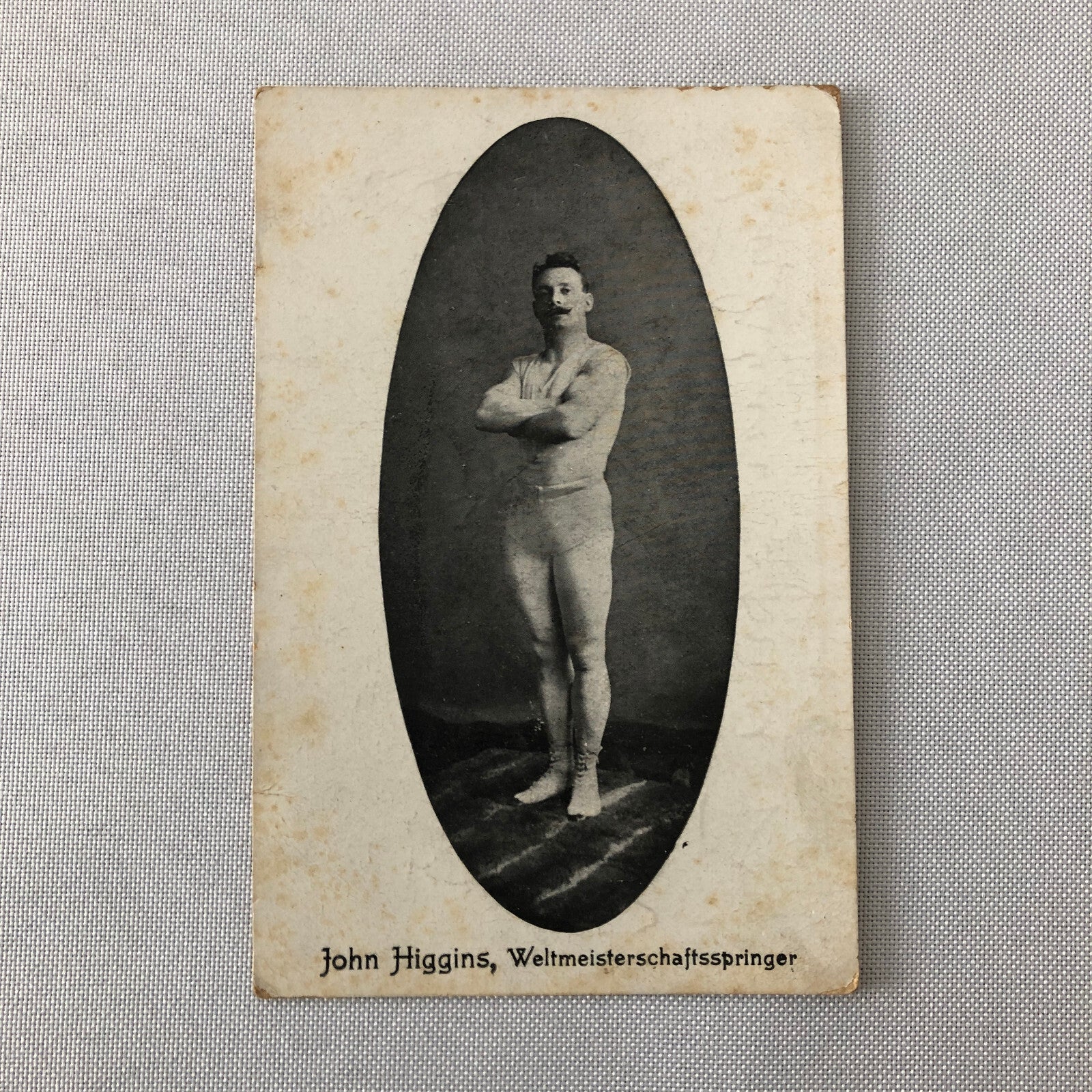 Circus Performer World Champion Jumper John Higgins Postcard Post Card German