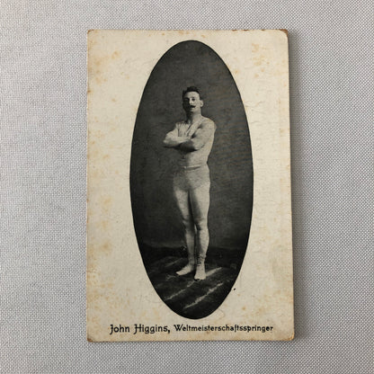 Circus Performer World Champion Jumper John Higgins Postcard Post Card German
