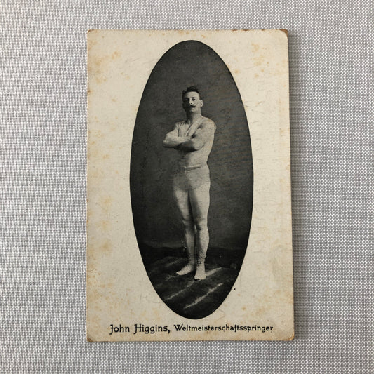 Circus Performer World Champion Jumper John Higgins Postcard Post Card German