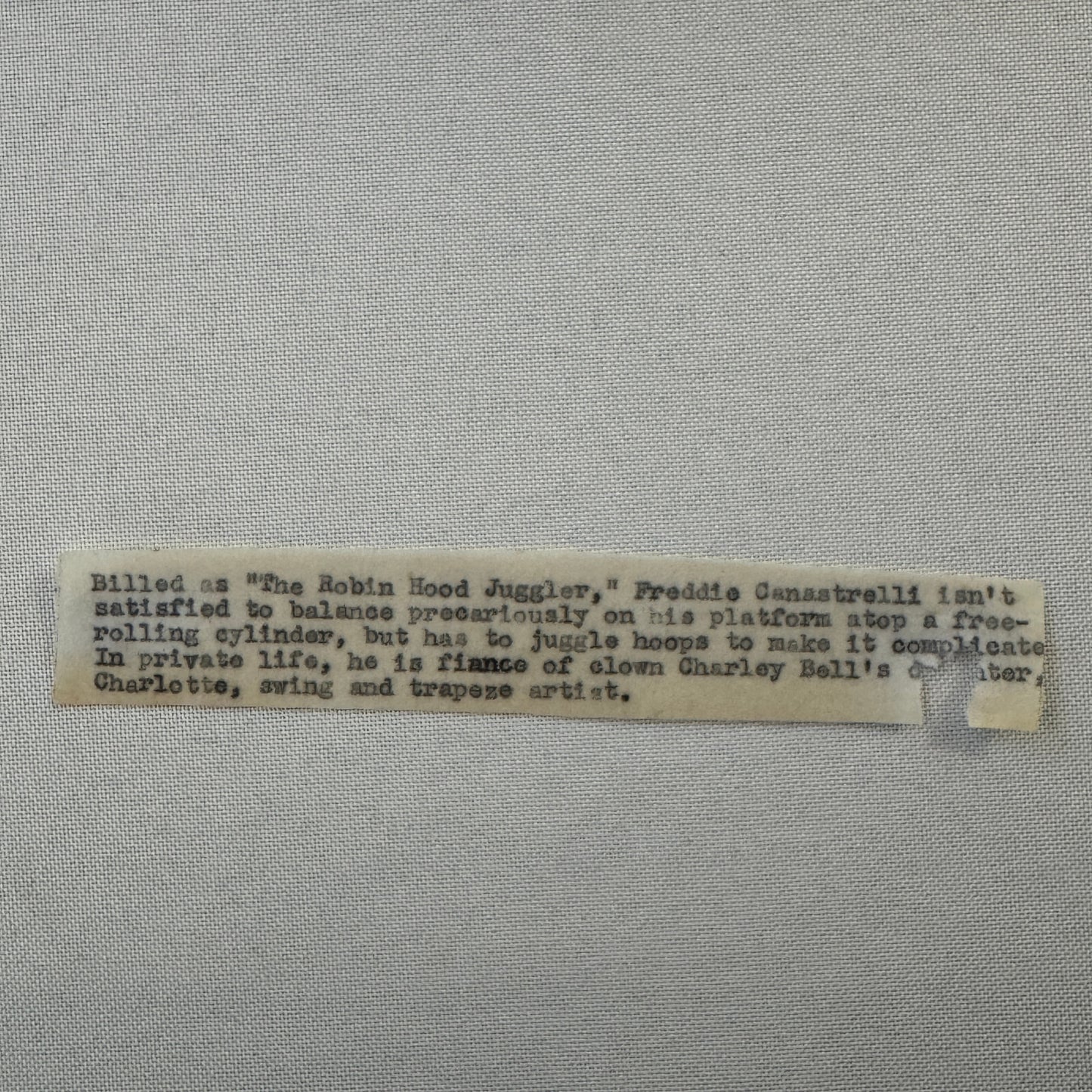 Circus Juggling Balancing Acrobat Act Photo Photograph Vintage Robin Hood