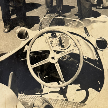 Vintage Racing Photo Photograph Juan Manuel Fangio Mercedes W196 1955 British GP