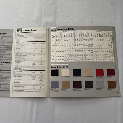 1985 Jeep Sales Brochure Catalog Grand Wagoneer Cherokee Chief CJ Renegade +